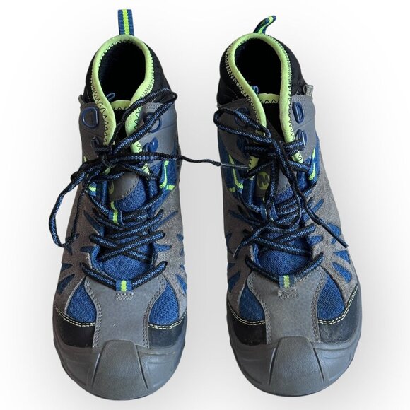 Merrell Capra Mid Waterproof Hiking Boots Blue Gray Little Boys Youth Size 4 - Picture 11 of 11